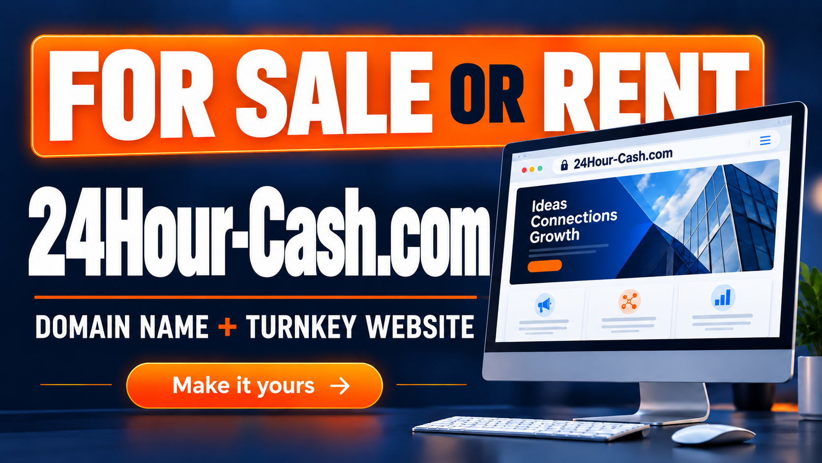24Hour-Cash.com for sale or rent